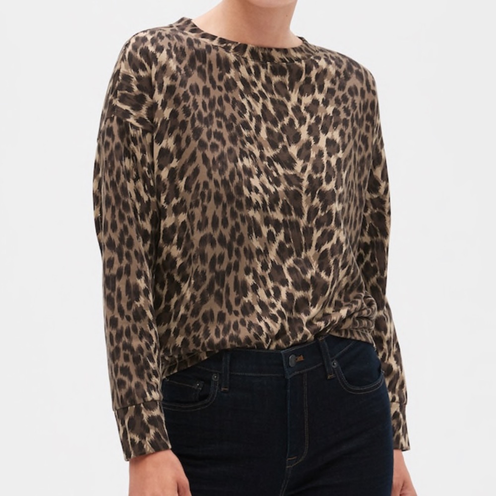 NWT Banana Republic Animal Print Sweater